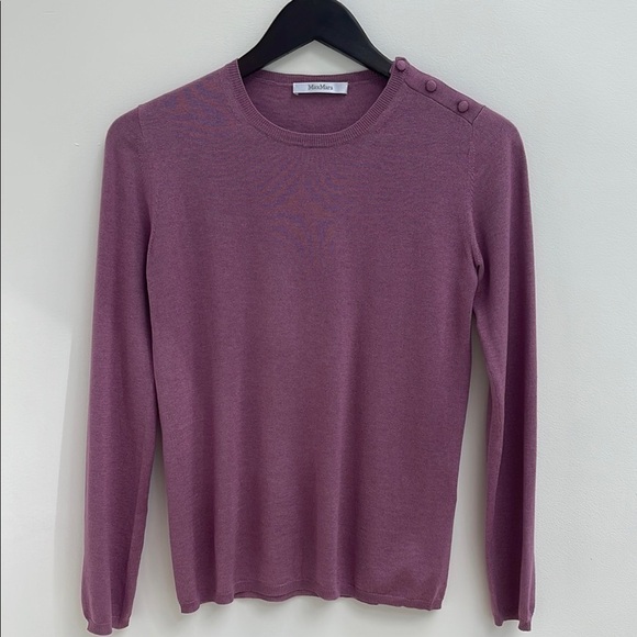 MaxMara Sweaters - MaxMara silk & cashmere sweater fuscia light purple size small